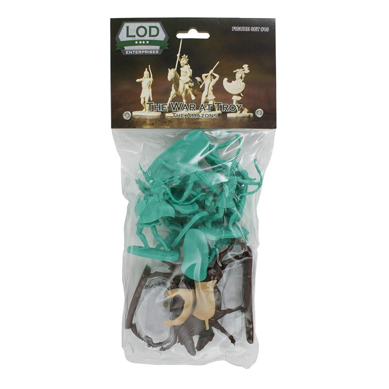War At Troy Figure Set 15 The Amazons 1/30 Scale Plastic Figures By LOD Enterprises Package
