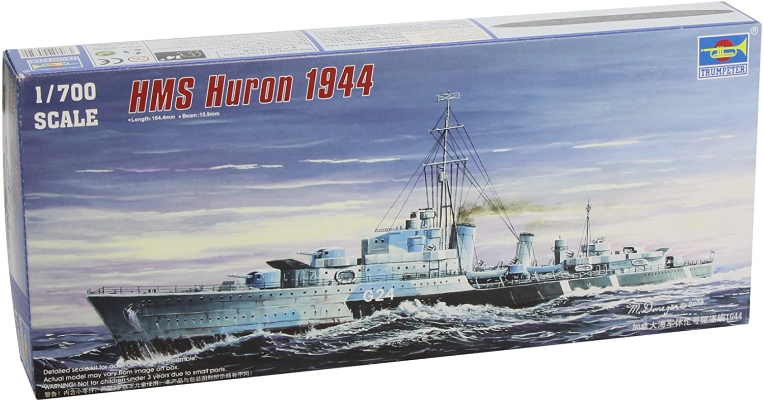 Trumpeter | HMCS Huron (G24) Tribal Class Destroyer 1944, 1:700 Scale ...