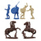 War At Troy Figure Set 2 Chariots (Greeks vs Trojans) 1/30 Scale Plastic Figures Riders & Horses