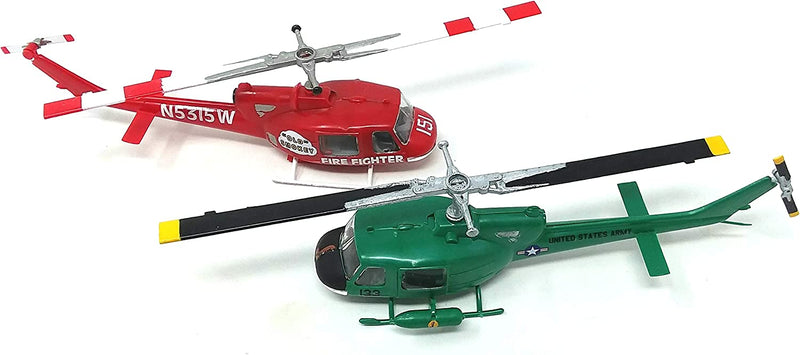 Bell UH-1 Huey / 204B Firefighter (2 kits) 1/72 Scale Plastic Snap Kits Top View