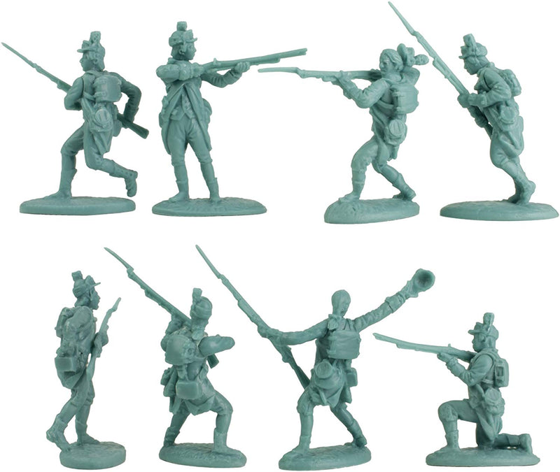 American War Of Independence American Light Infantry 1/30 Scale Model Plastic Figures By LOD Enterprises Poses Detail