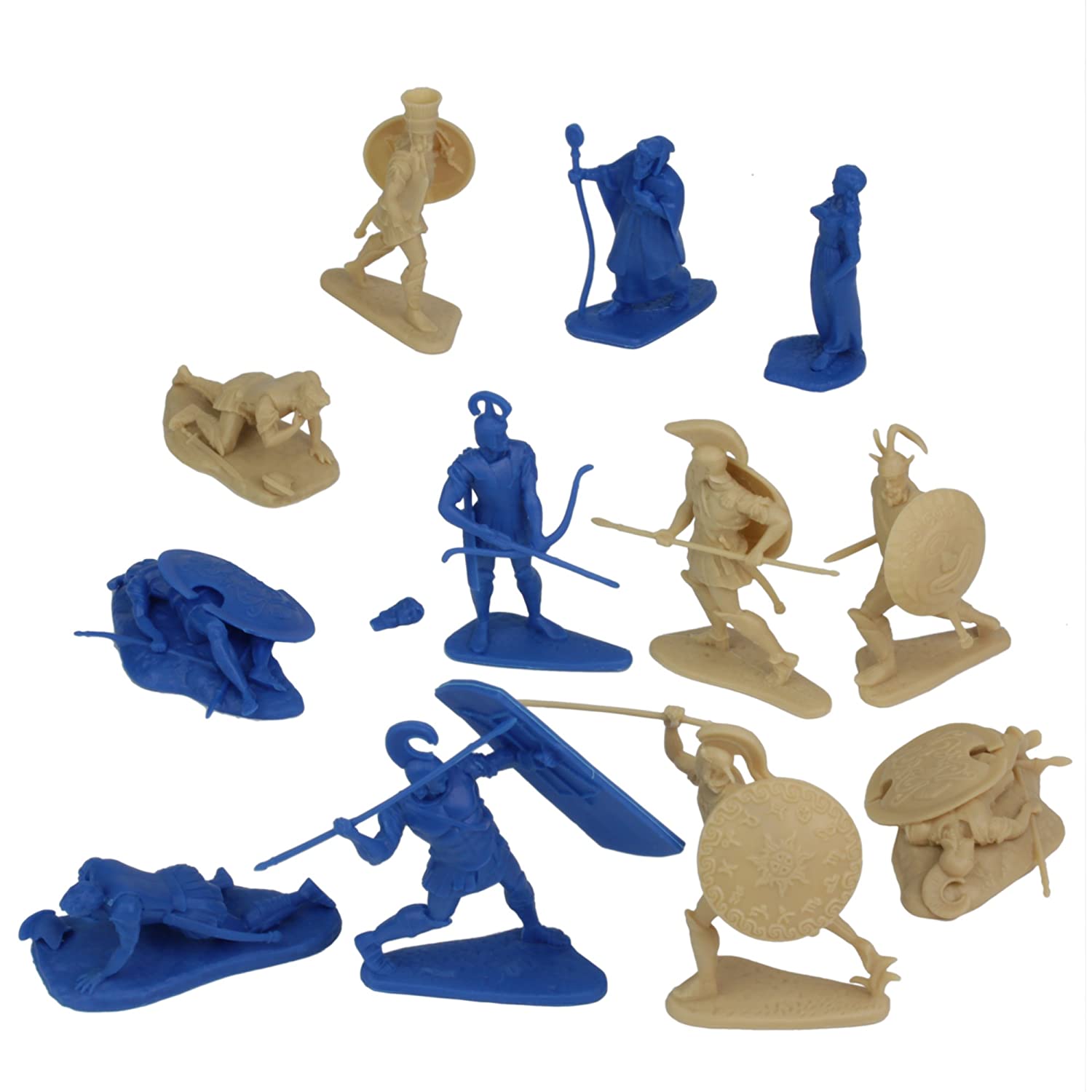 War At Troy Figure Set 3 Heroes Of The Iliad 1/30 Scale Plastic Figures