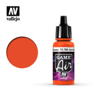 Game Air Hot Orange Acrylic Paint 17 ml Bottle By Acrylicos Vallejo
