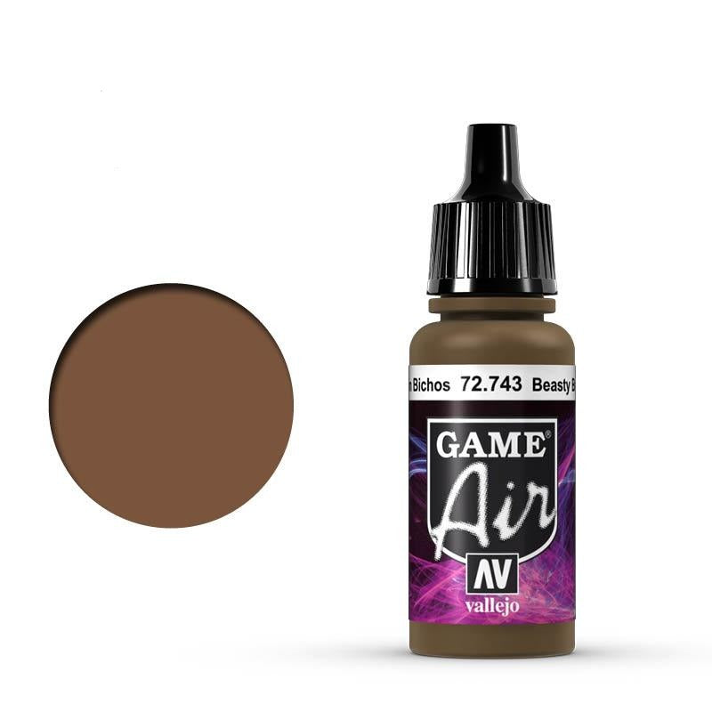 Game Air Beasty Brown Acrylic Paint 17 ml Bottle By Acrylicos Vallejo