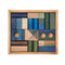 Cool Colored Blocks In Tray - 30 pcs Top View