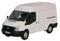 Ford Transit Medium Roof 2006 (Frozen White) 1:76 (OO)  Scale Model By Oxford Diecast
