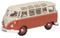 Volkswagen Type 2 T1 Samba Bus (Sealing Wax Red/Beige Gray),1/76 Scale Diecast Model