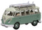 Volkswagen T1 Samba Bus w/ Surfboards (Turquoise / Blue White),1/76 Scale Diecast Model