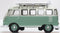 Volkswagen T1 Samba Bus w/ Surfboards (Turquoise / Blue White),1/76 Scale Diecast Model Left Side View