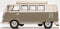 Volkswagen T1 Samba Bus Camper Mouse (Grey / Pearl White),1/76 Scale Diecast Model Left Side View