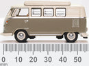 Volkswagen T1 Samba Bus Camper Mouse (Grey / Pearl White),1/76 Scale Diecast Model Length Measurement