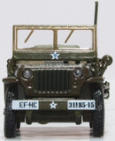 Willys MB Jeep US Army,1/76 Scale Diecast Model Front View