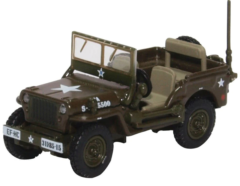 Willys MB Jeep US Army,1/76 Scale Diecast Model