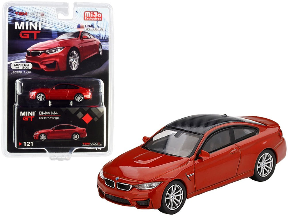 BMW M4 (F82) Coupe (Sakhir Orange) 1:64 Scale Diecast Car Packaging