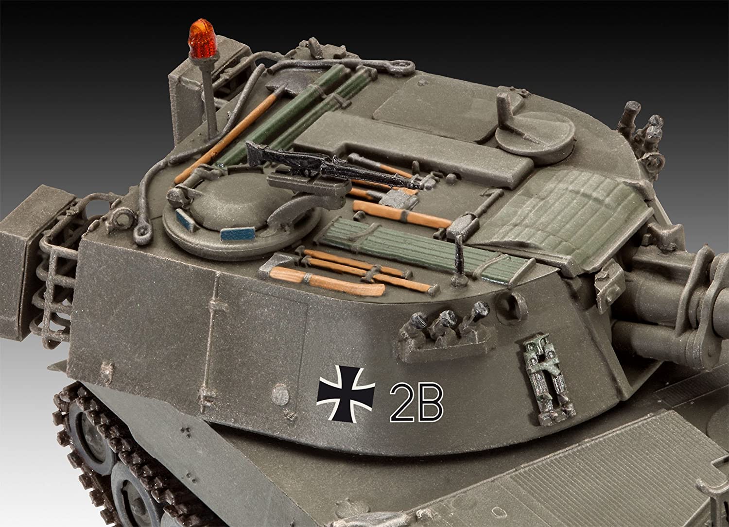 M109 G German Self Propelled Howitzer 1/72 Scale Model Kit Turret Detail