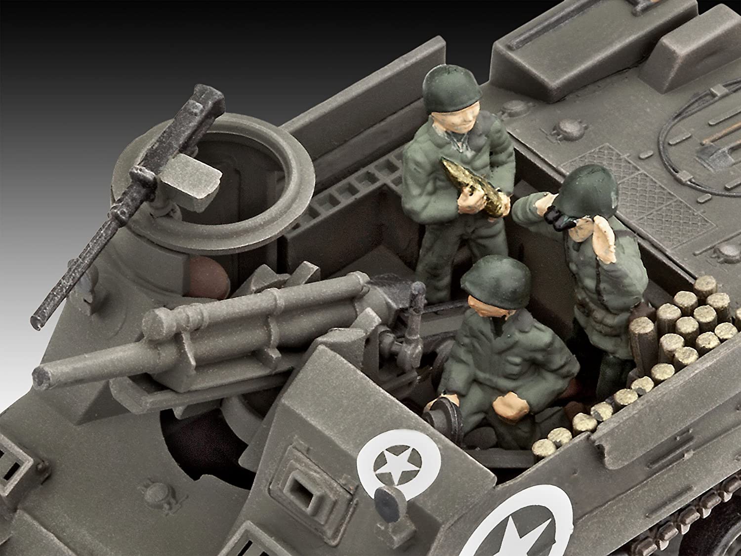 M7 HMC Priest 1/76 Scale Model Kit Gun Detail