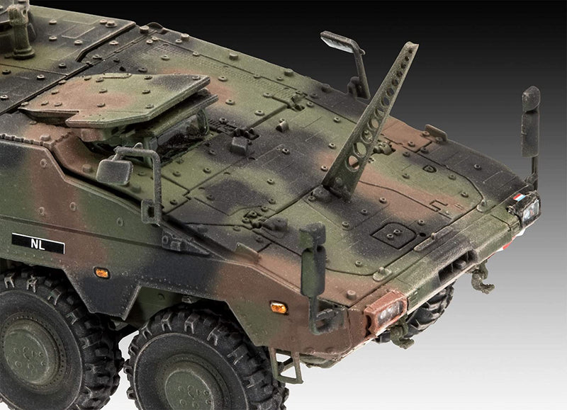 GTK Boxer Command Post NL, 1/72 Scale Model Kit Front Close Up