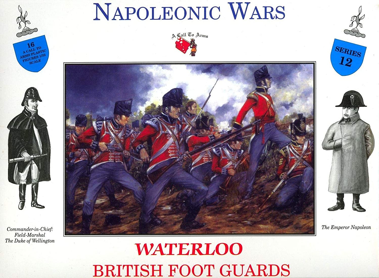 Napoleonic Wars: Waterloo British Foot Guards 1/32 (54 mm) Scale Model Plastic Figures By A Call To Arms