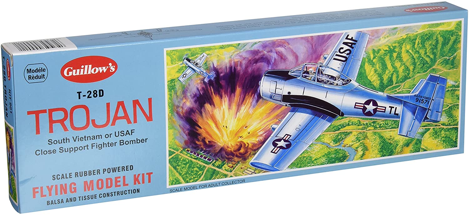 T-28D Trojan Balsa Wood Kit Front Of Box