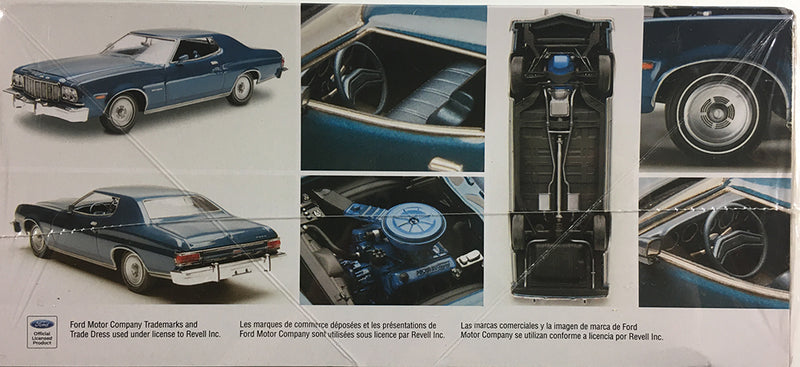 1976 Ford GranTorino 1:25 Scale Model Kit By Revell Box Side