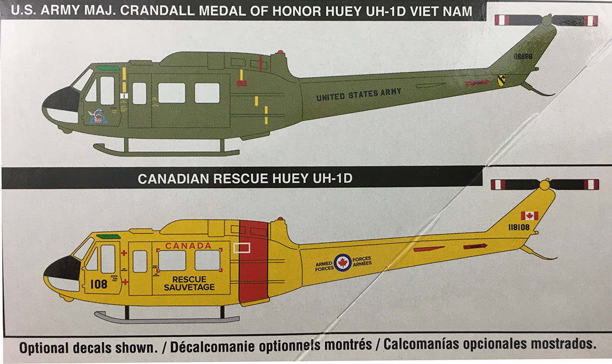 Bell UH-1D Iroquois (Huey) Gunship 1/32 Scale Model Kit