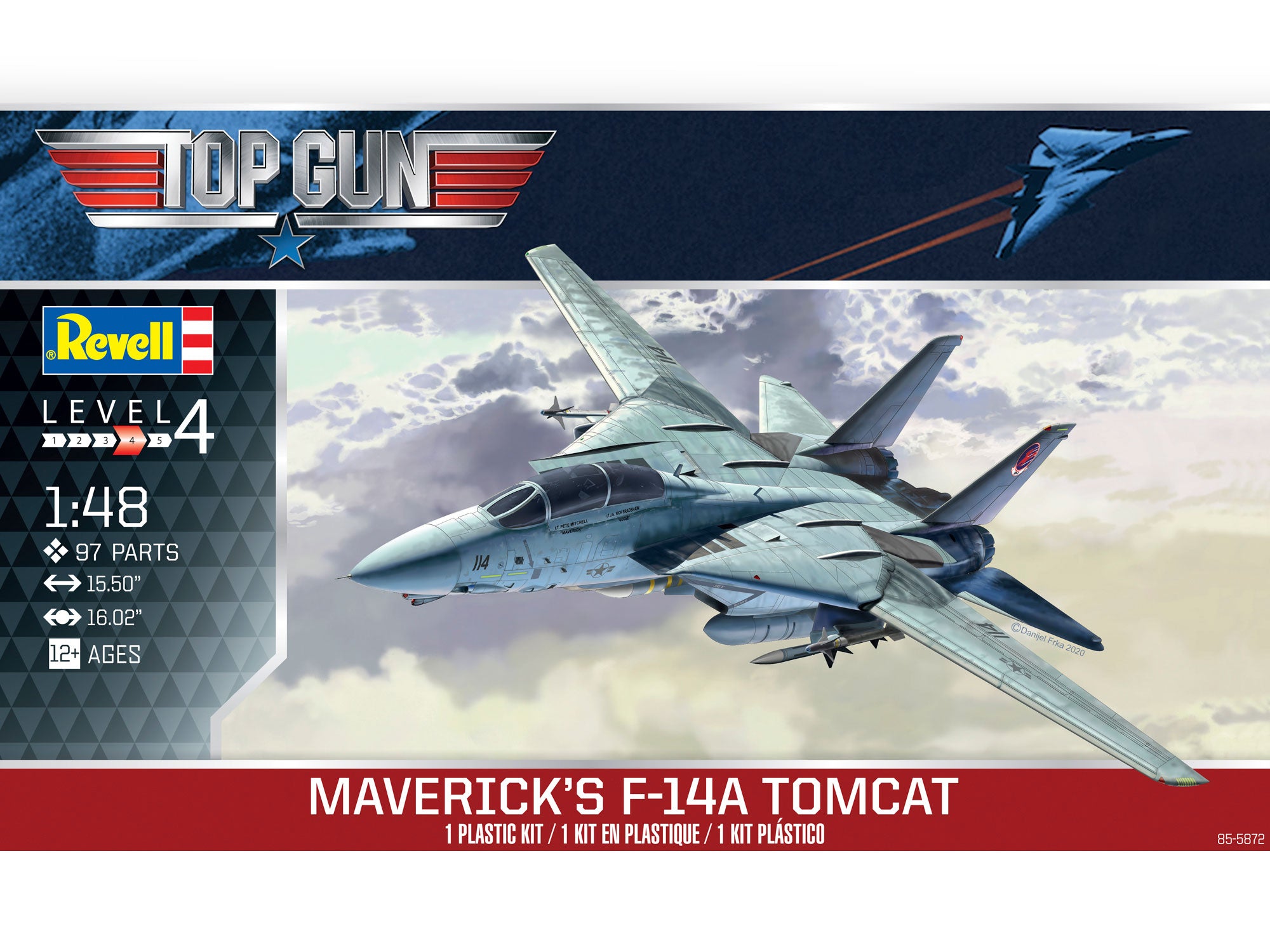 Grumman F-14A Tomcat “Top Gun” 1986, 1:48 Scale Model Kit