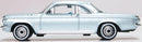 Chevrolet Corvair Coupe 1963 (Satin Silver),1/87 Scale Diecast Model Left Side View