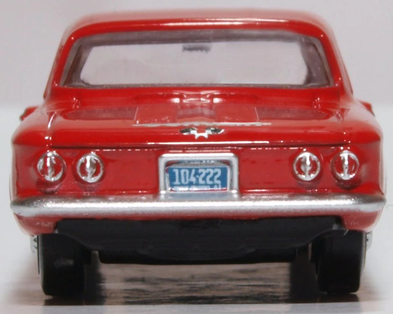 Chevrolet Corvair Coupe 1963 (Riverside Red),1/87 Scale Model Rear View