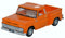 Chevrolet C10 Stepside Pickup 1965, Orange, 1:87 Scale Model By Oxford Diecast
