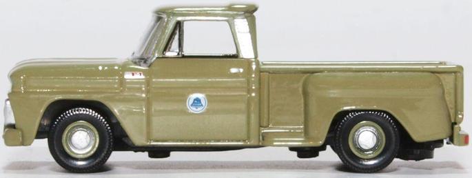Chevrolet C10 Stepside Pickup 1965 Bell Systems 1:87 (HO) Scale Model Left Side View