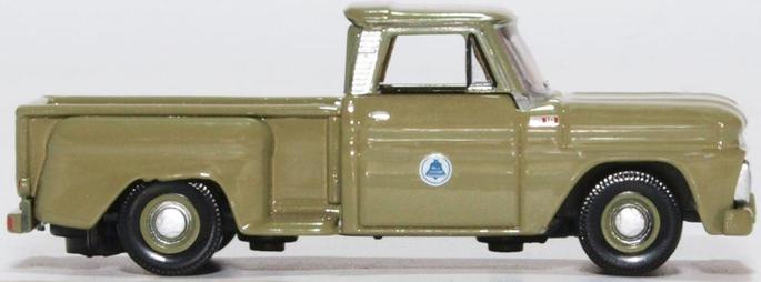 Chevrolet C10 Stepside Pickup 1965 Bell Systems 1:87 (HO) Scale Model Right Side View