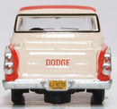 Dodge D100 Sweptside Pick Up (Tropical Coral / Glacier) 1:87 Scale Model Rear View