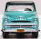 Dodge D100 Sweptside Pick Up (Turquoise / Jewel Black), 1:87 Scale Model Front View