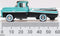 Dodge D100 Sweptside Pick Up (Turquoise / Jewel Black), 1:87 Scale Model Left Side Dimensions