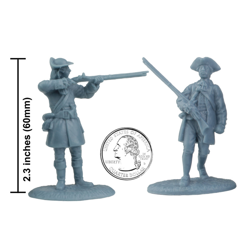 American War Of Independence Colonial Minutemen 1/30 Scale Model Plastic Figures