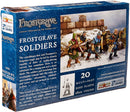 Frostgrave Soldiers, 28 mm Scale Model Plastic Figures Back Of Box