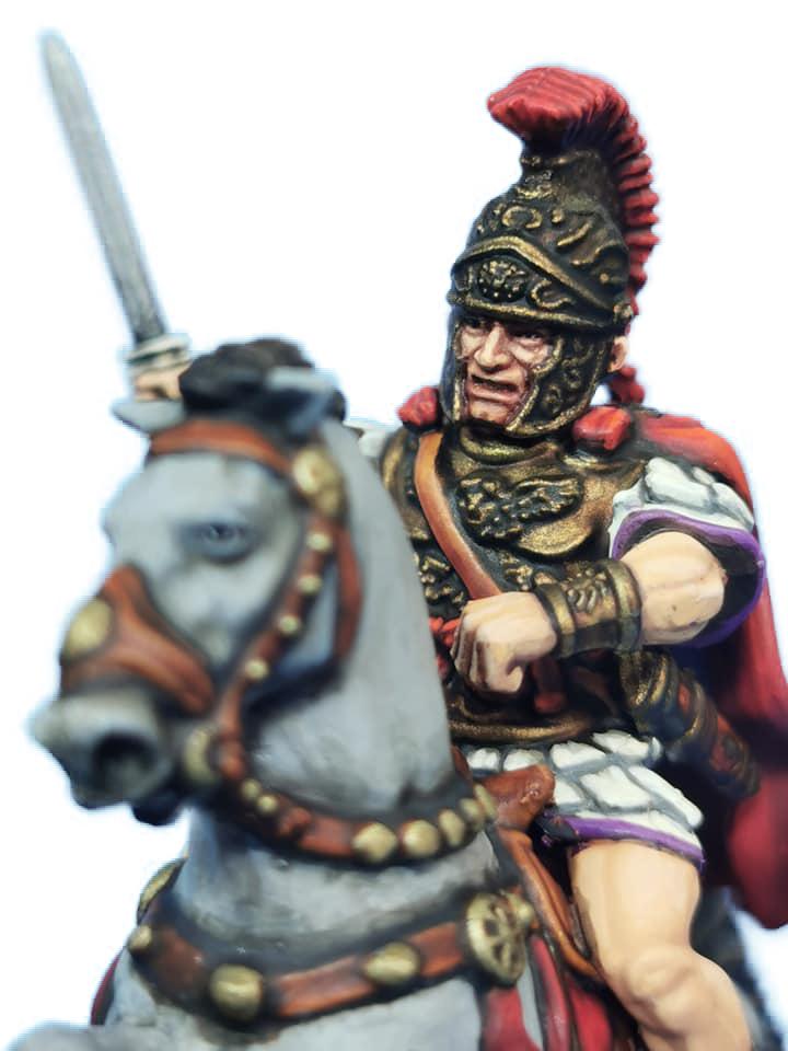 Early Imperial Roman Generals, 28 mm Scale Model Plastic Figures Close Up 
