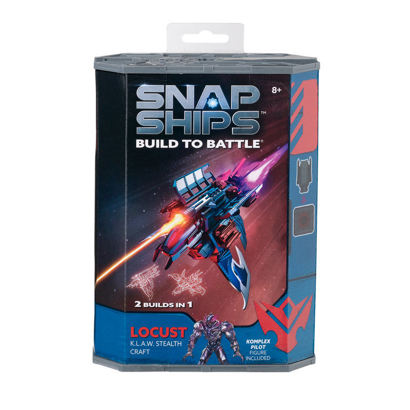 Snap Ships Locust K.L.A.W. Stealth Craft Kit Box Front