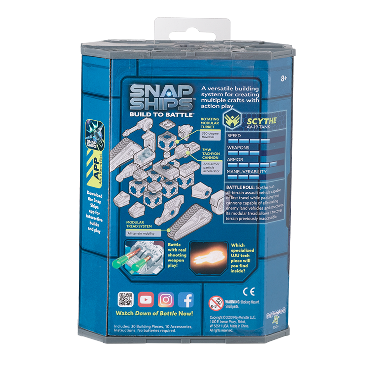 Snap Ships Scythe AV-19 Tank Kit Back Of Box