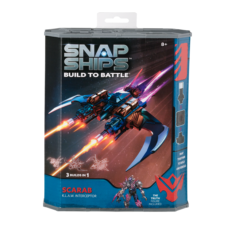 Snap Ships Scarab K.L.A.W. Interceptor Box Front
