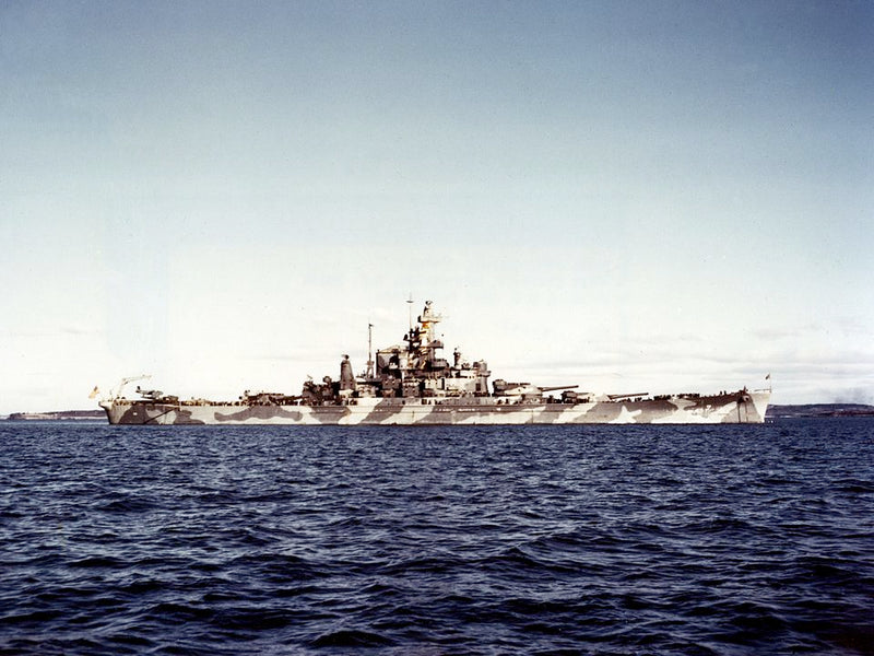 USS Alabama BB-60 Casco Bay 1942