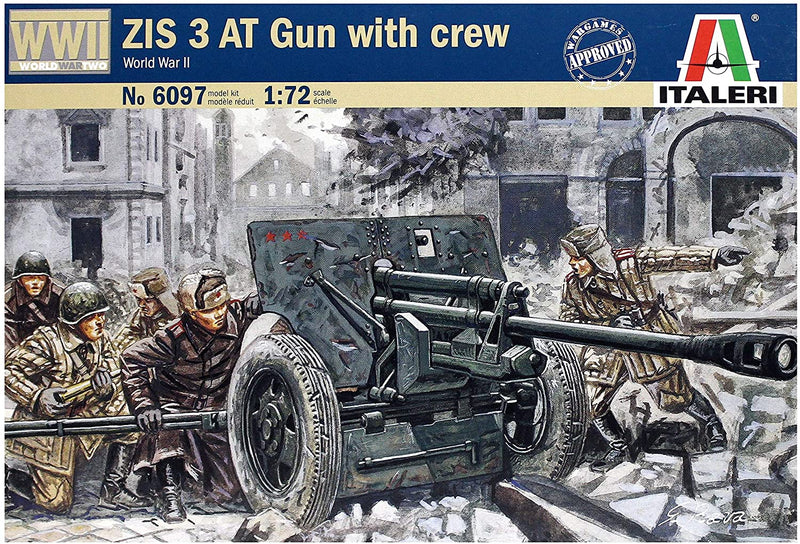 ZIS 3 Anti-Tank Gun, WWII 1/72 Scale Plastic Figures