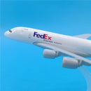 Airbus A380 Freighter Fed Ex 1:400 Scale Model By Hyinuo Left Size Front View