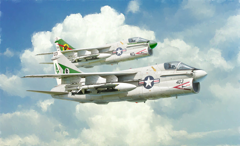 Ling-Temco-Vought (LTV) A-7E Corsair II, 1/72 Scale Plastic Model Kit Box Art