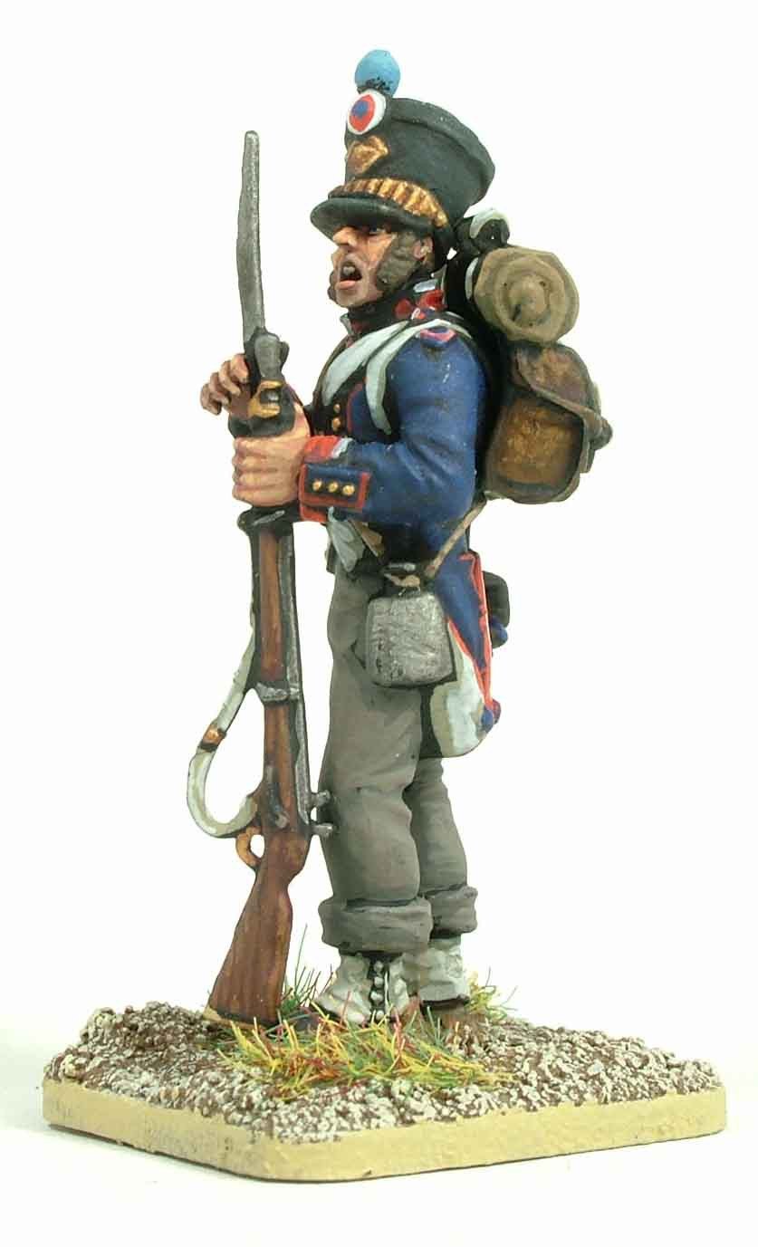 French Napoleonic Infantry 1807 - 1812, 28 mm Scale Model Plastic Figures Painted Close Up