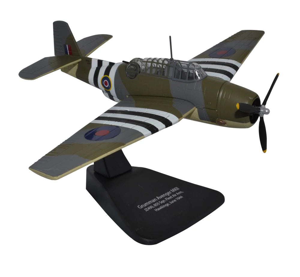 Grumman Avenger Mk II, J2490 855 Naval Air Squadron 1944, 1:72 Scale Model