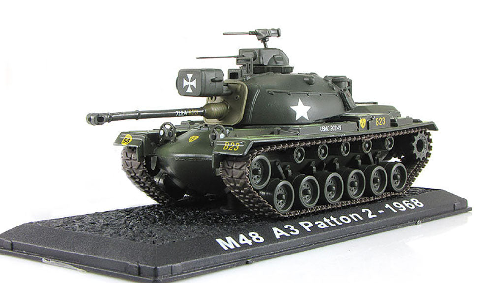 Amercom M48A3 Patton Tank USMC 1968 1/72 Scale Model