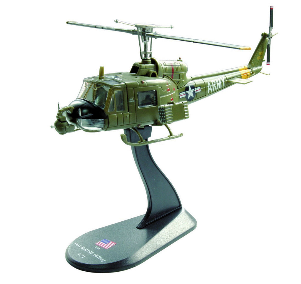 Bell UH-1B Iroquois (Huey - Heavy Hog) 128th AHC – Vietnam War 1968 1:72 Scale Diecast Model By Amercom