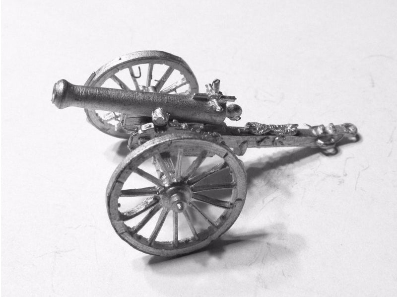 Confederate Artillery Firing Piece 28 mm Scale Model Metal Figures  Sample Gun