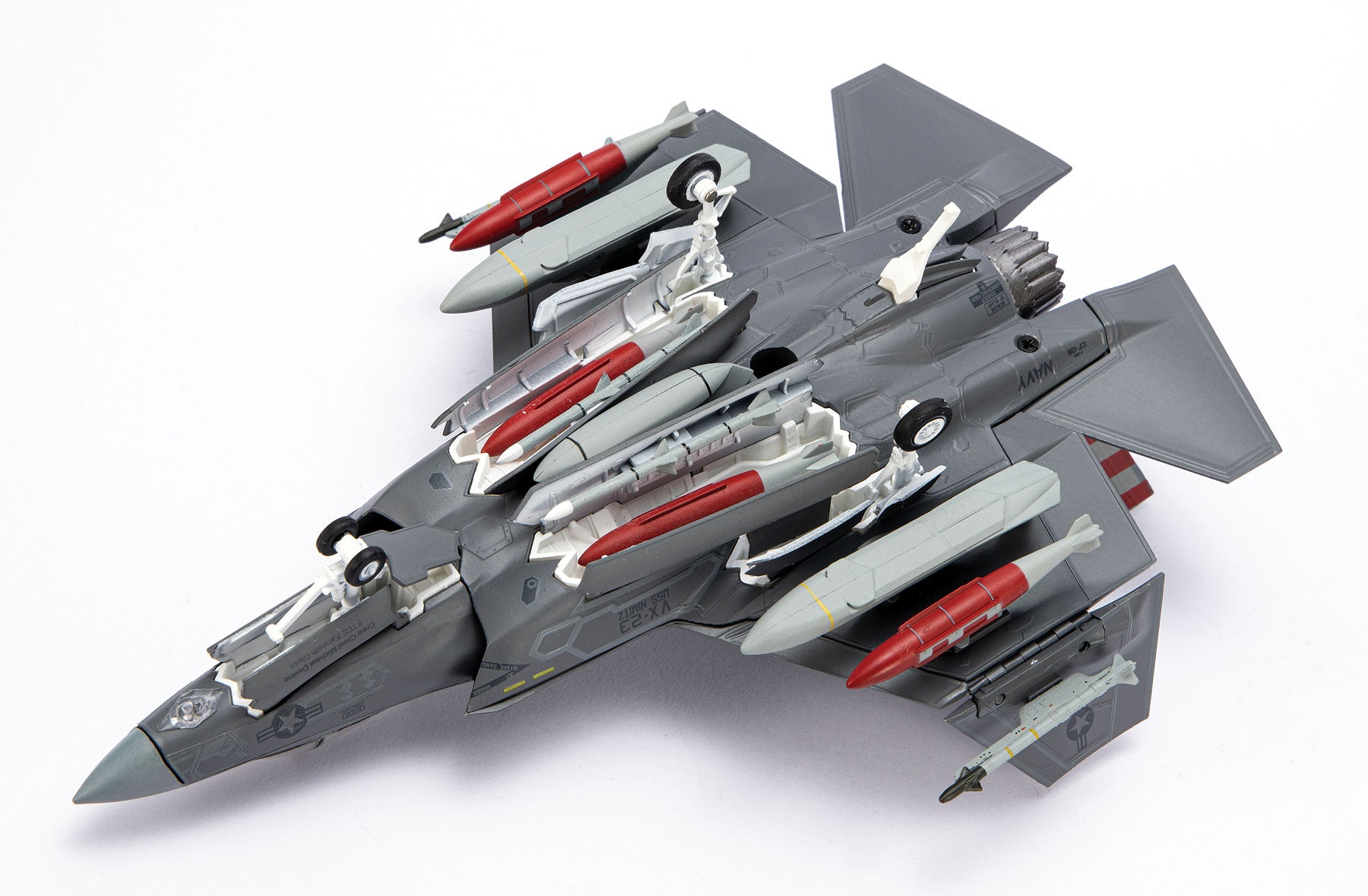 Lockheed Martin F-35C Lightening II VX-23 “Salty Dogs” CF-05, 1:72 Scale Diecast Model Open Weapons Bay & Landing Gear